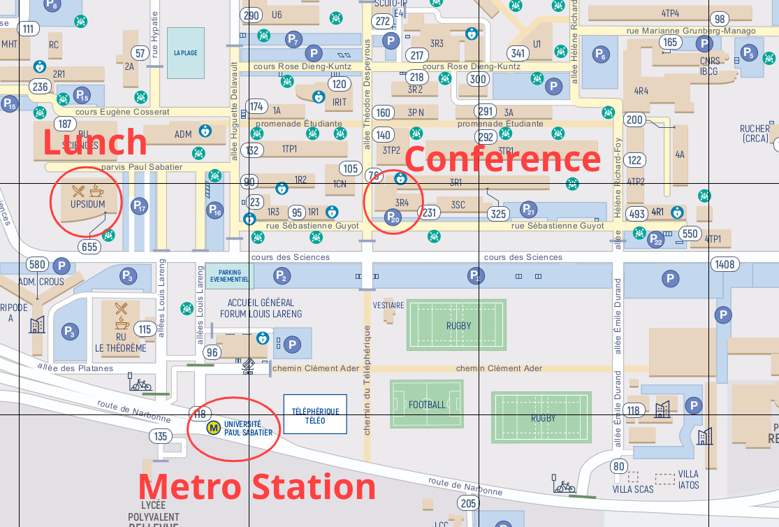 Conference & Lunch Locations